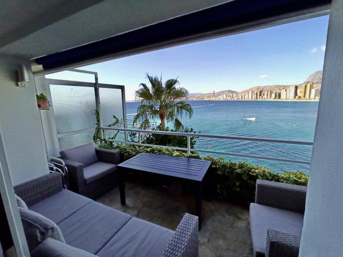 Estudio Primera Linea Con Acceso Privado Al Mar Benidorm Bagian luar foto