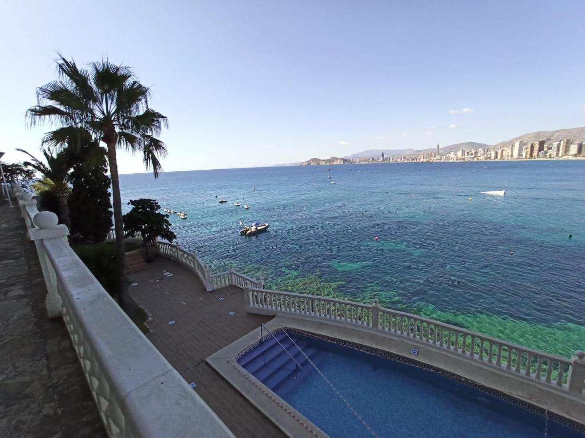 Estudio Primera Linea Con Acceso Privado Al Mar Benidorm Bagian luar foto