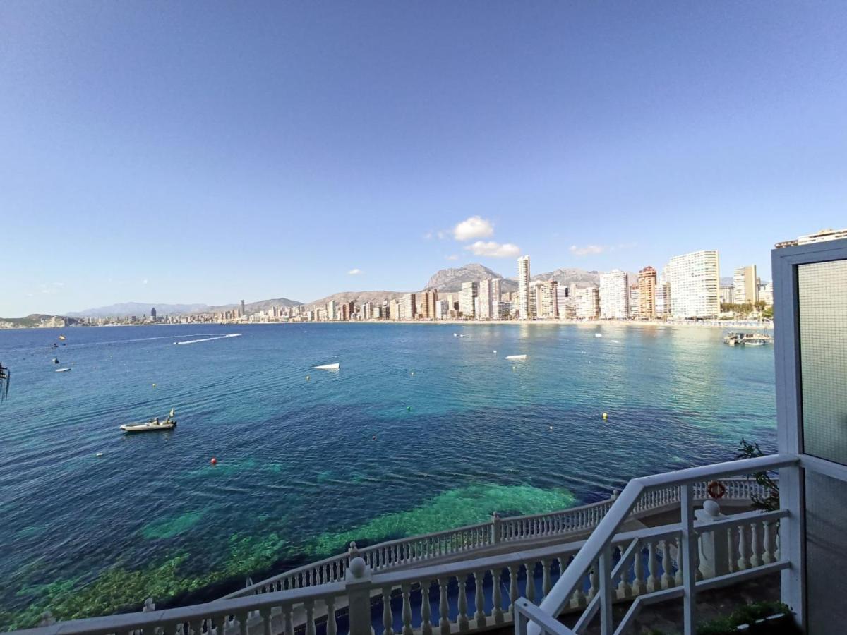 Estudio Primera Linea Con Acceso Privado Al Mar Benidorm Bagian luar foto