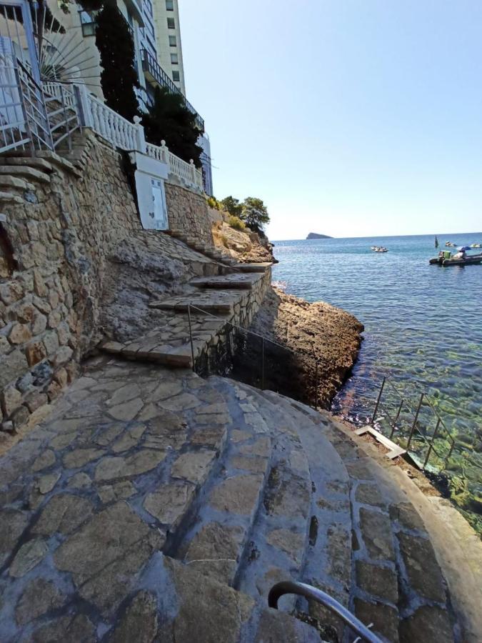 Estudio Primera Linea Con Acceso Privado Al Mar Benidorm Bagian luar foto